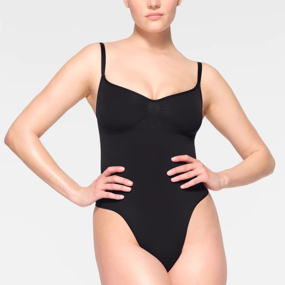 Skims Seamless Bodysuit - Black / Sz S/M